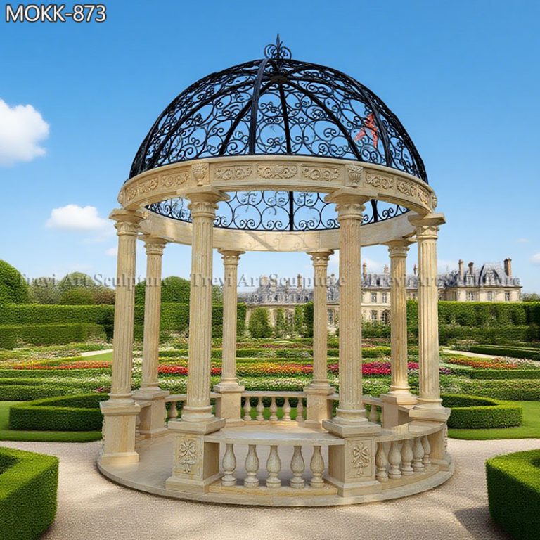 outdoor decoration classic marble gazebo for sale