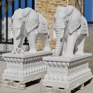 elephant marble sculpture