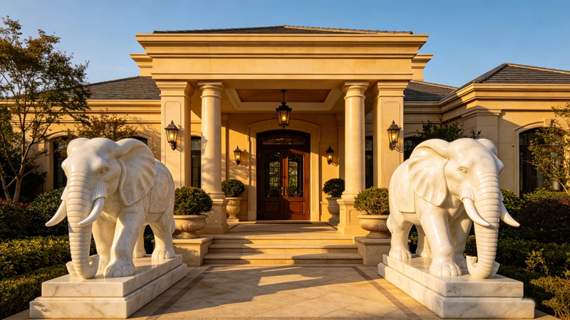 elephant statues for house entrance