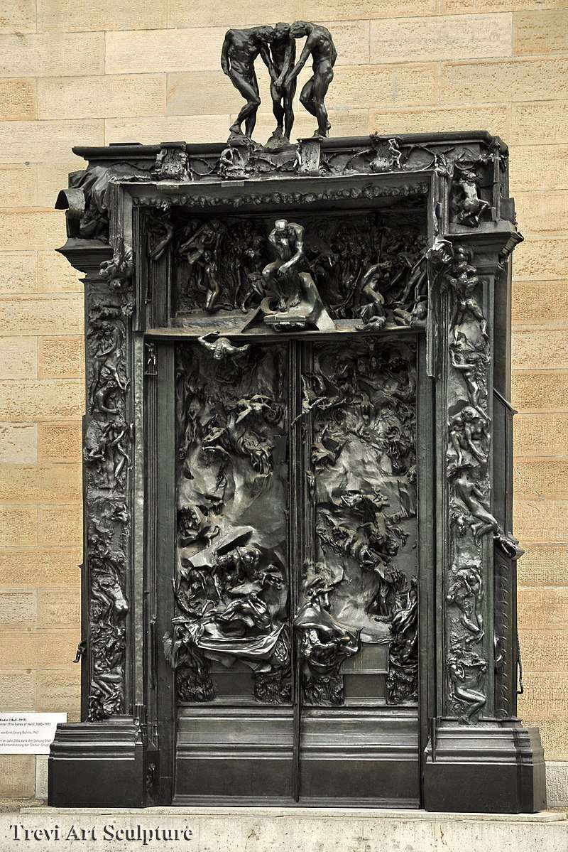 famous marble gates of hell sculpture