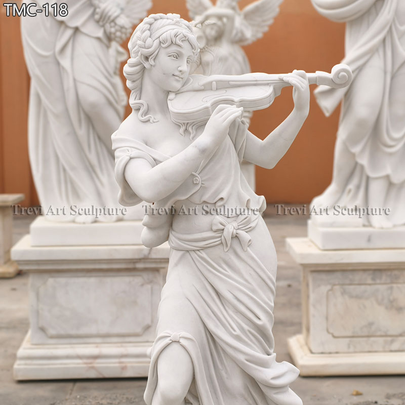 four seasons statue playing instruments