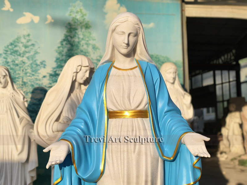 our lady of grace statue detail