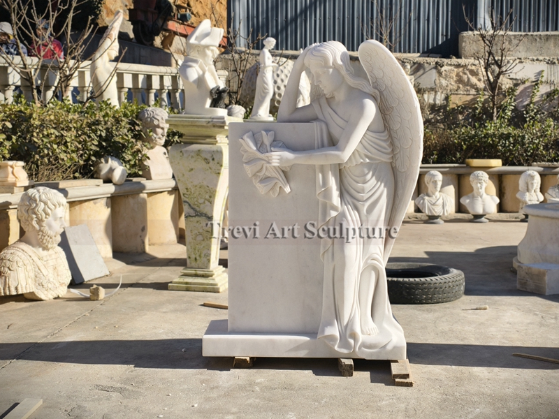 angel sculpture headstone