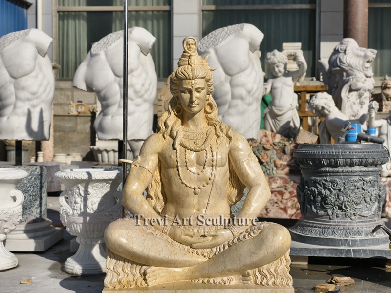 beige marble shiva statue manufacturer