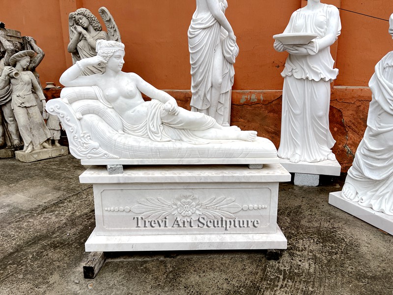 marble pauline bonaparte as venus victrix statue for sale