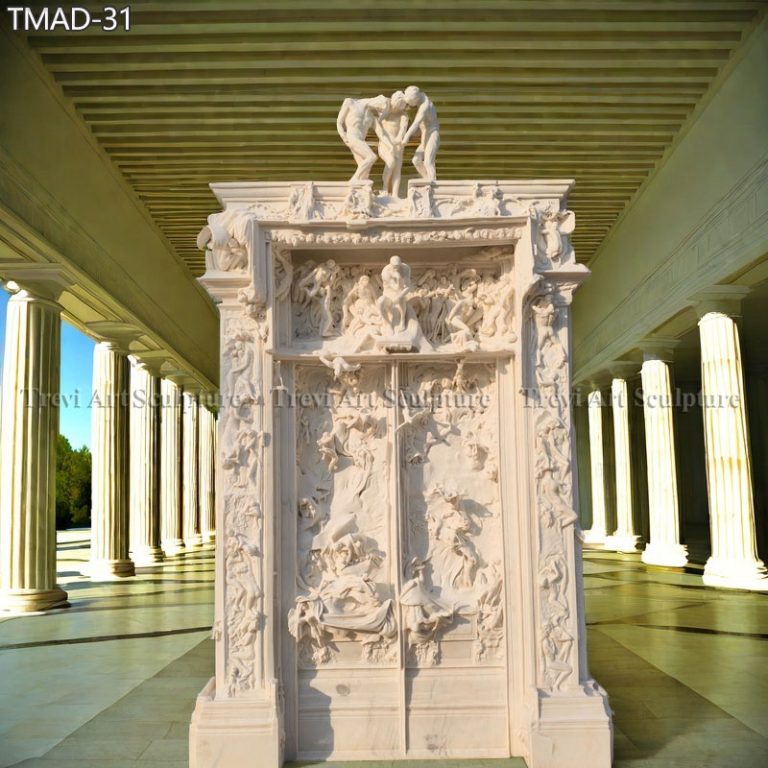 marble gates of hell art sculpture replica