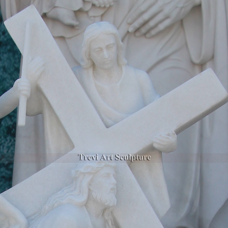 jesus falls the first time statue s