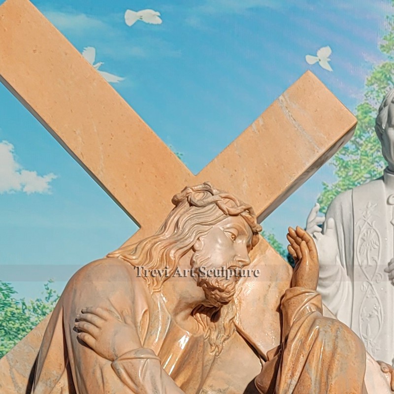 jesus meets his mother statue for sale