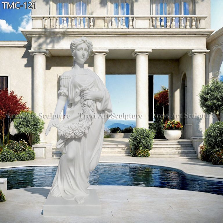 roman goddess flora marble statue for sale