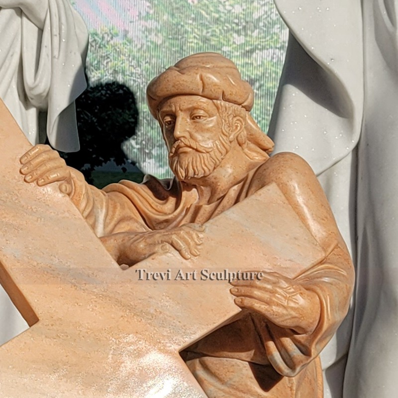 station vii jesus falls the second time statue detail