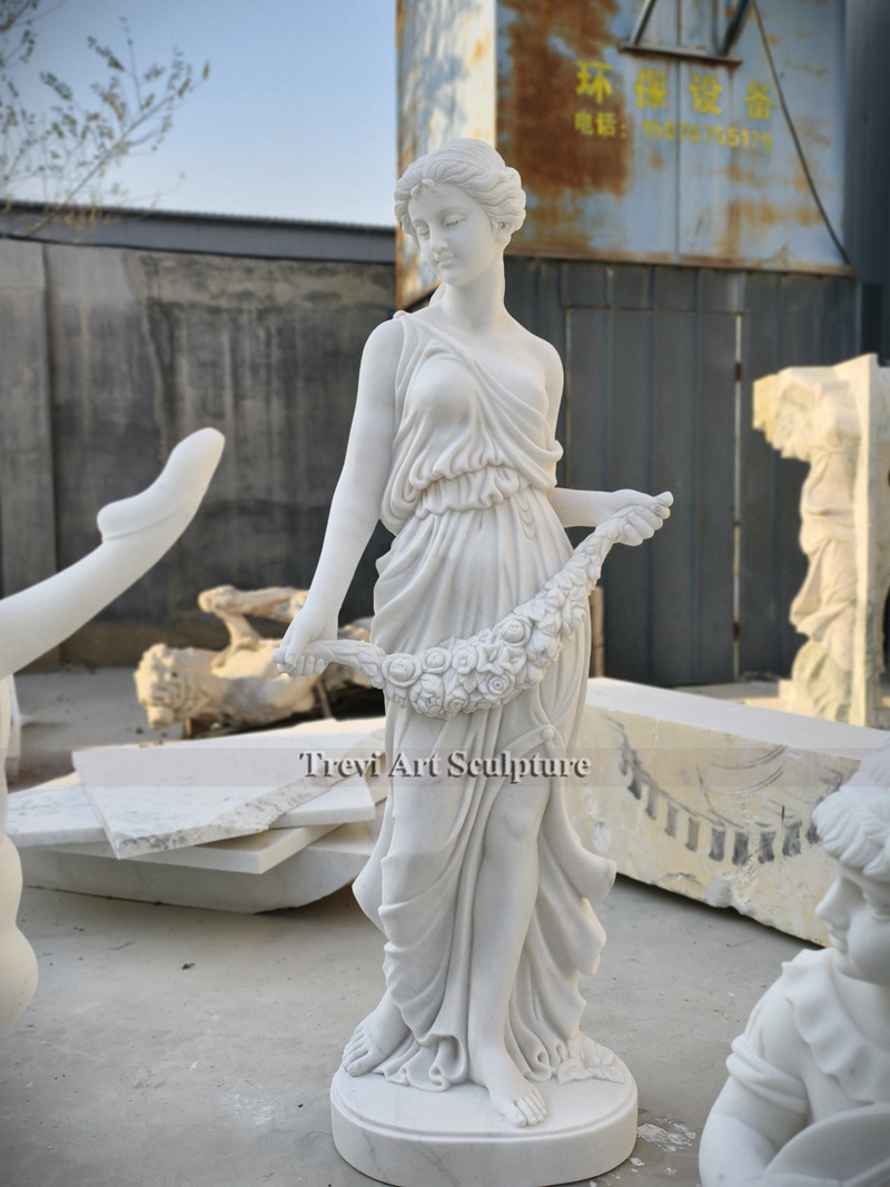 life size goddess flora marble statue for sale