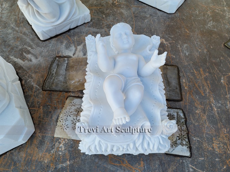 marble nativity scene baby jesus statue