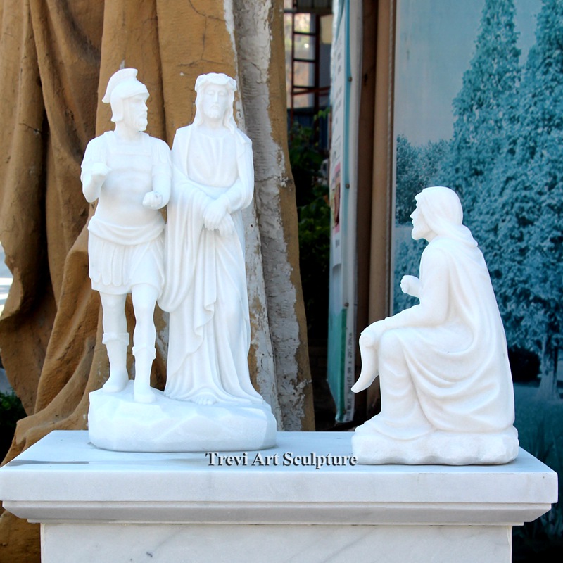 stations of the cross statue station one