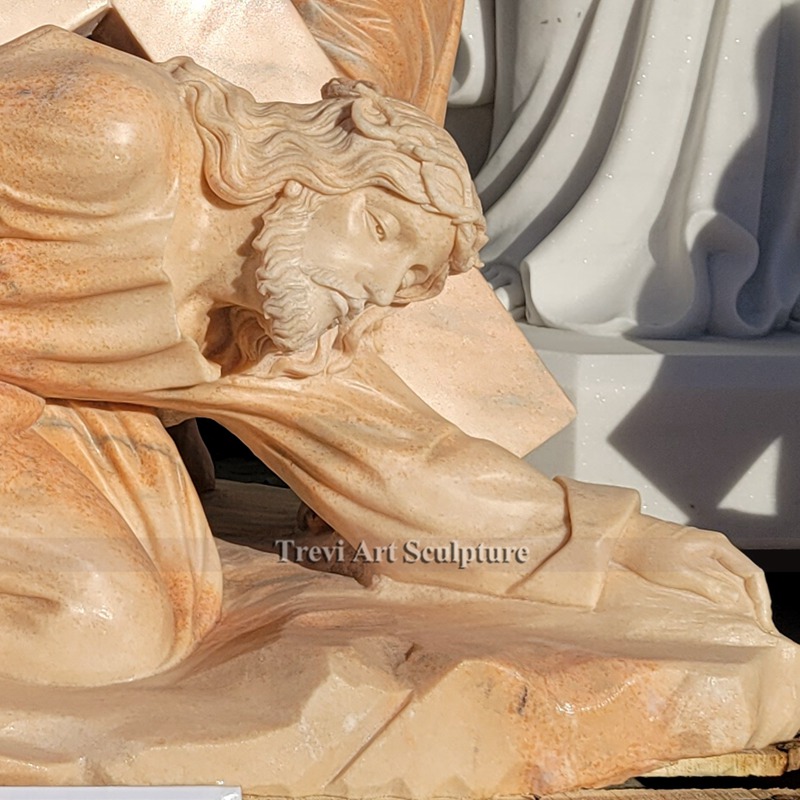 statue of station vii jesus falls the second time