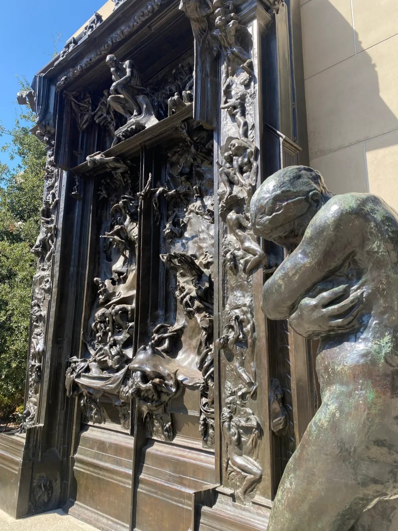 the gates of hell bronze art
