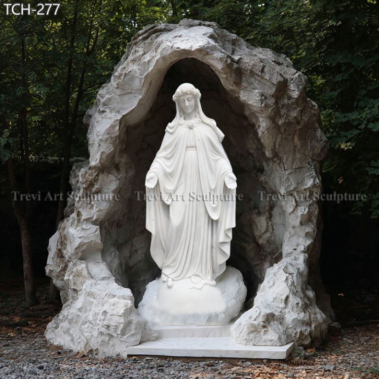 6 feet outdoor virgin mary statue with grotto