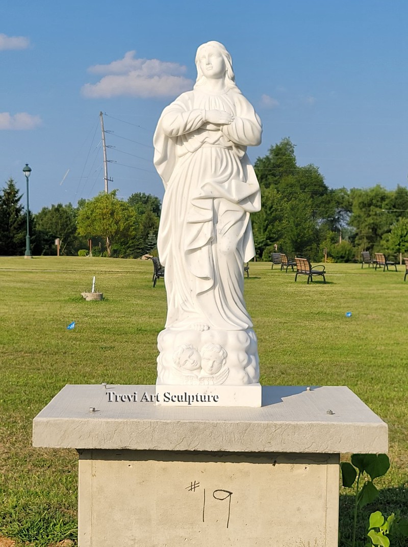 60 inches marble our lady of the assumption statue