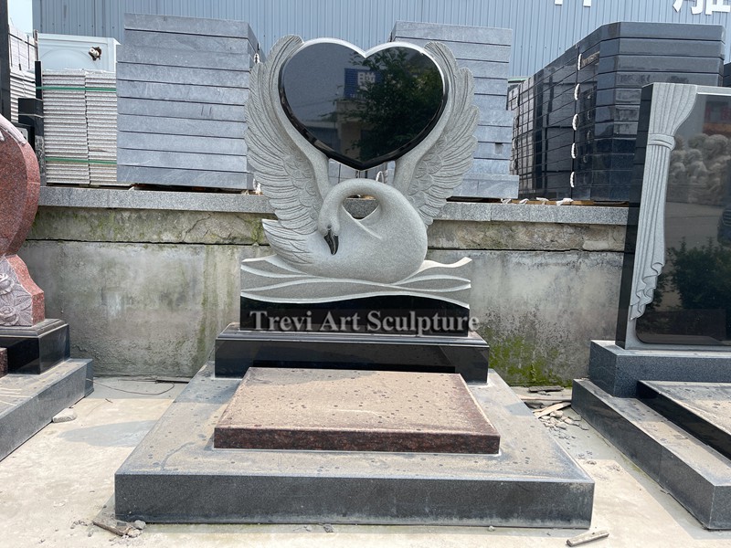 black granite swan memorial