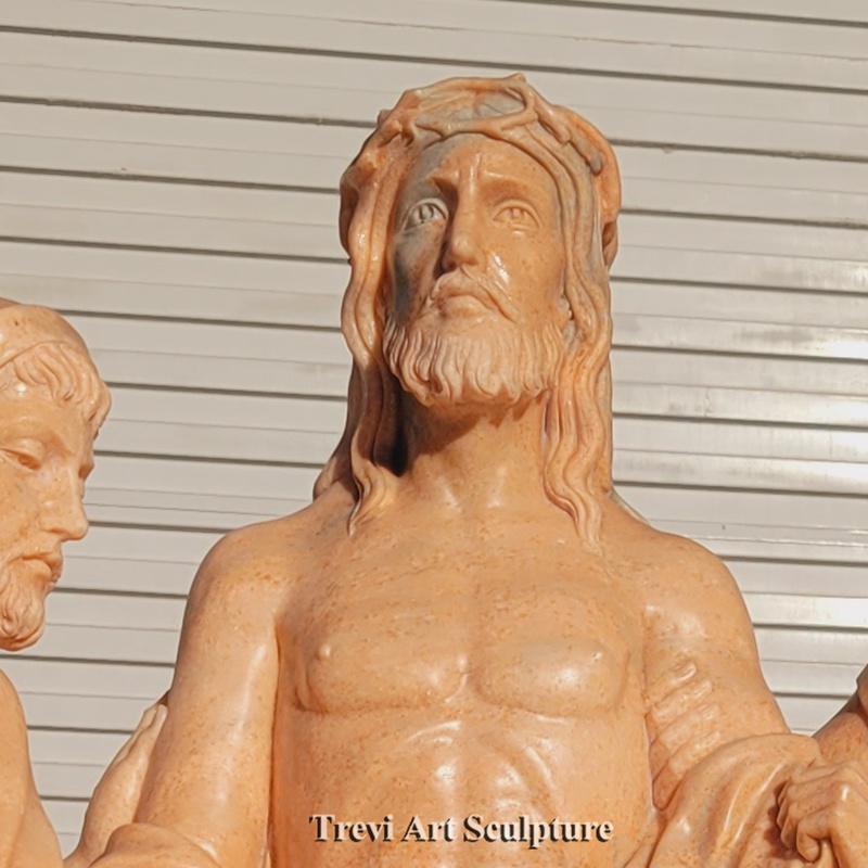 jesus is stripped of his garments statue jesus