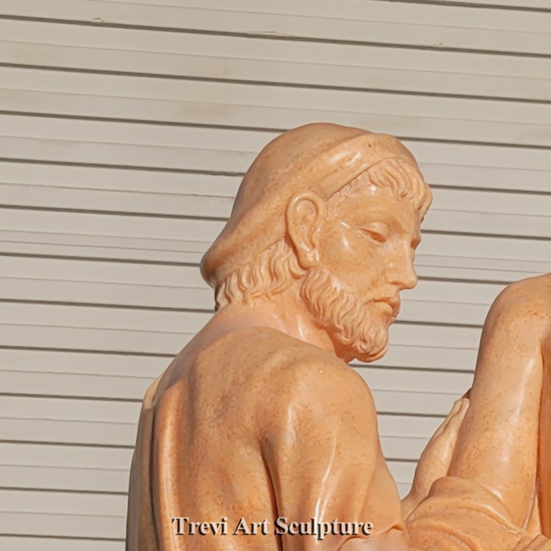 jesus is stripped of his garments statue detail