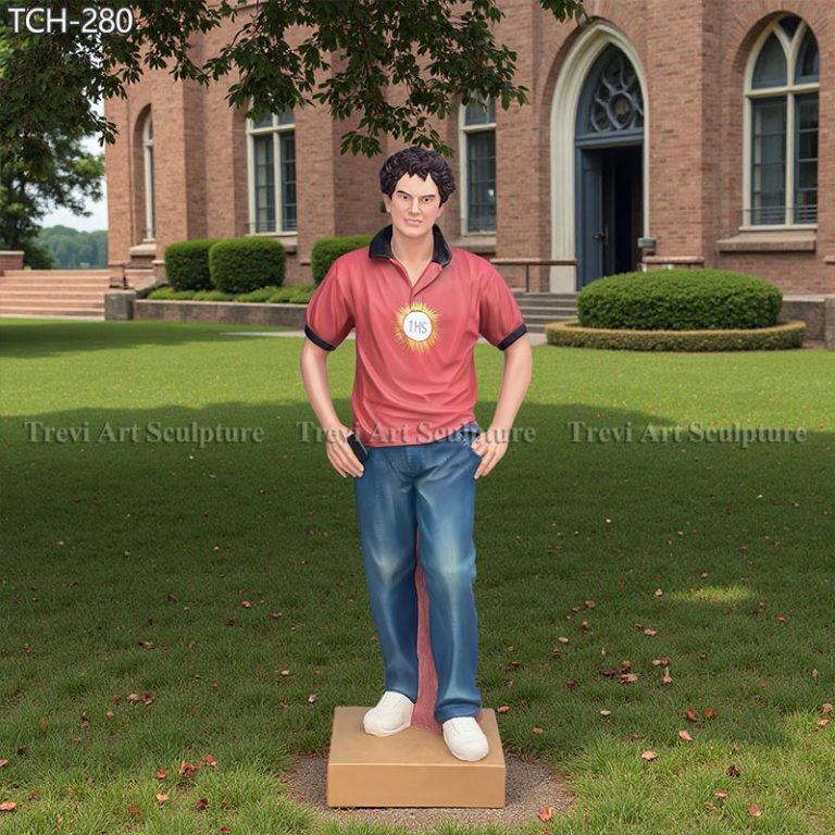religious painted marble saint carlo acutis statue