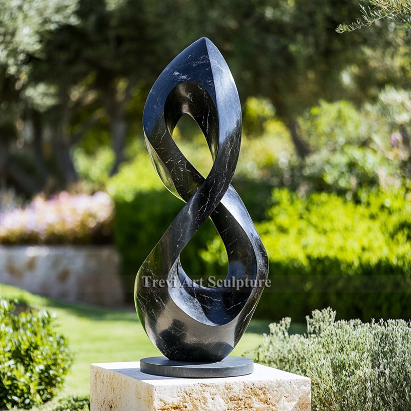black abstract sculpture