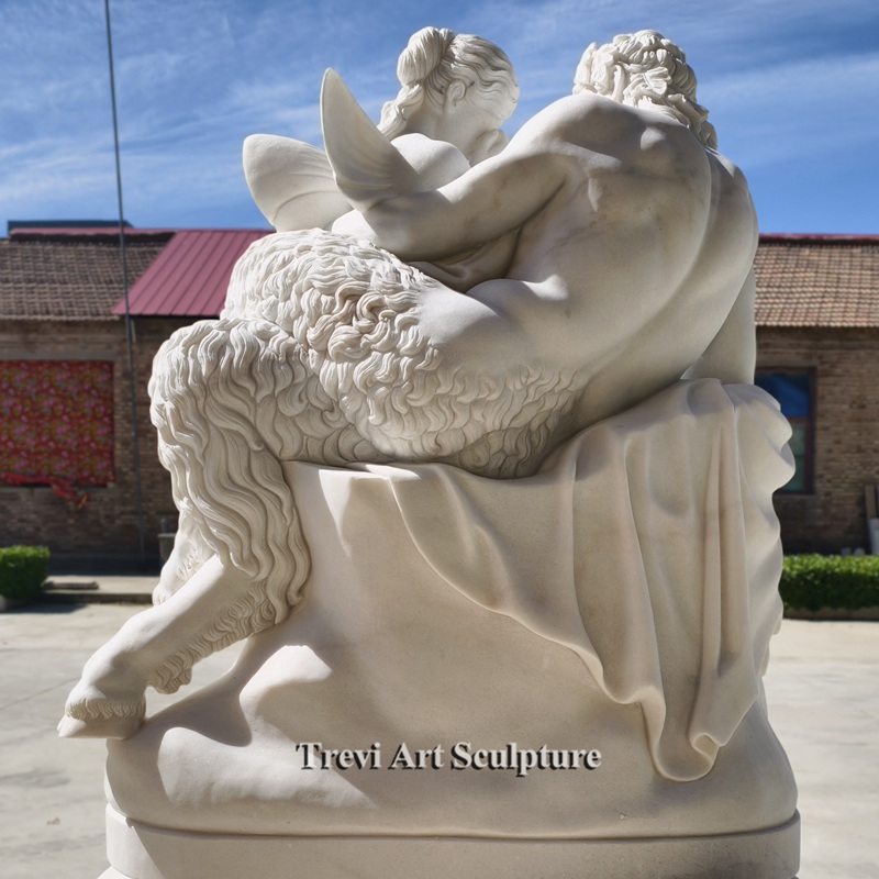 pan comforting psyche statue