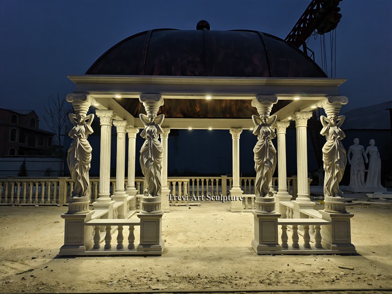italian marble column gazebo