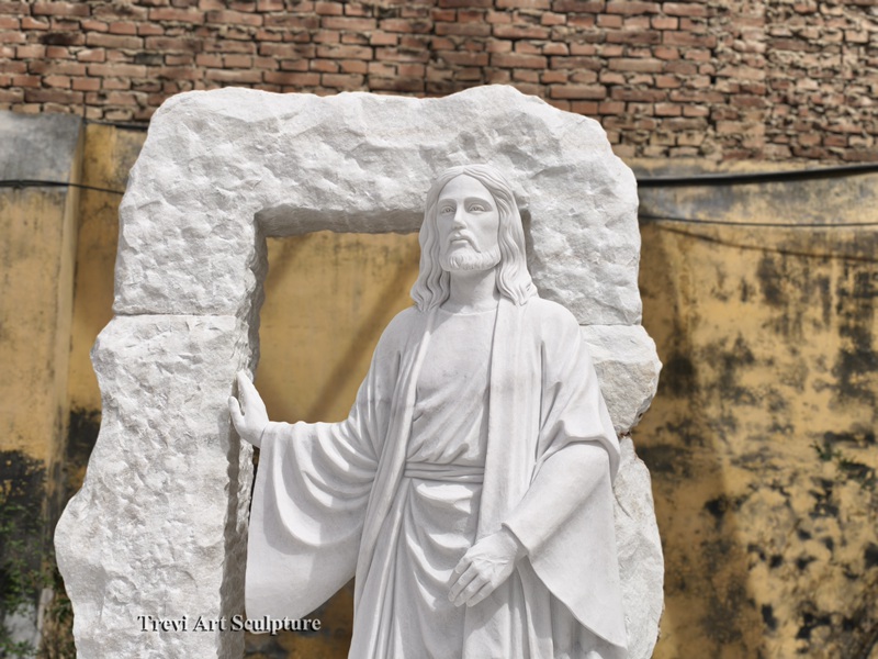 marble jesus monument statue detail