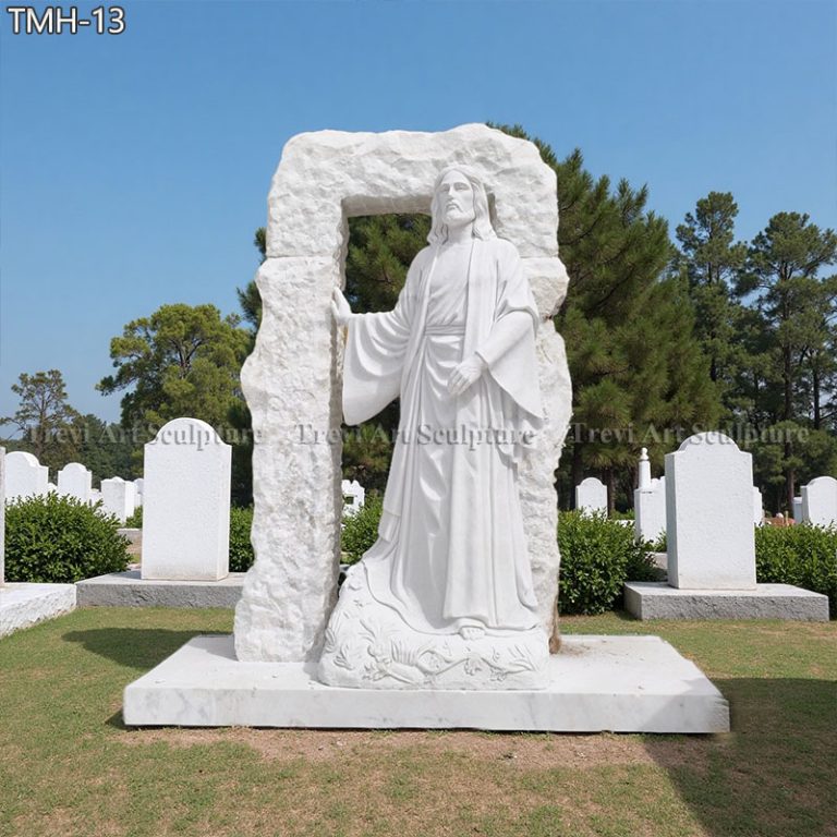 marble jesus monument statue for cemetery