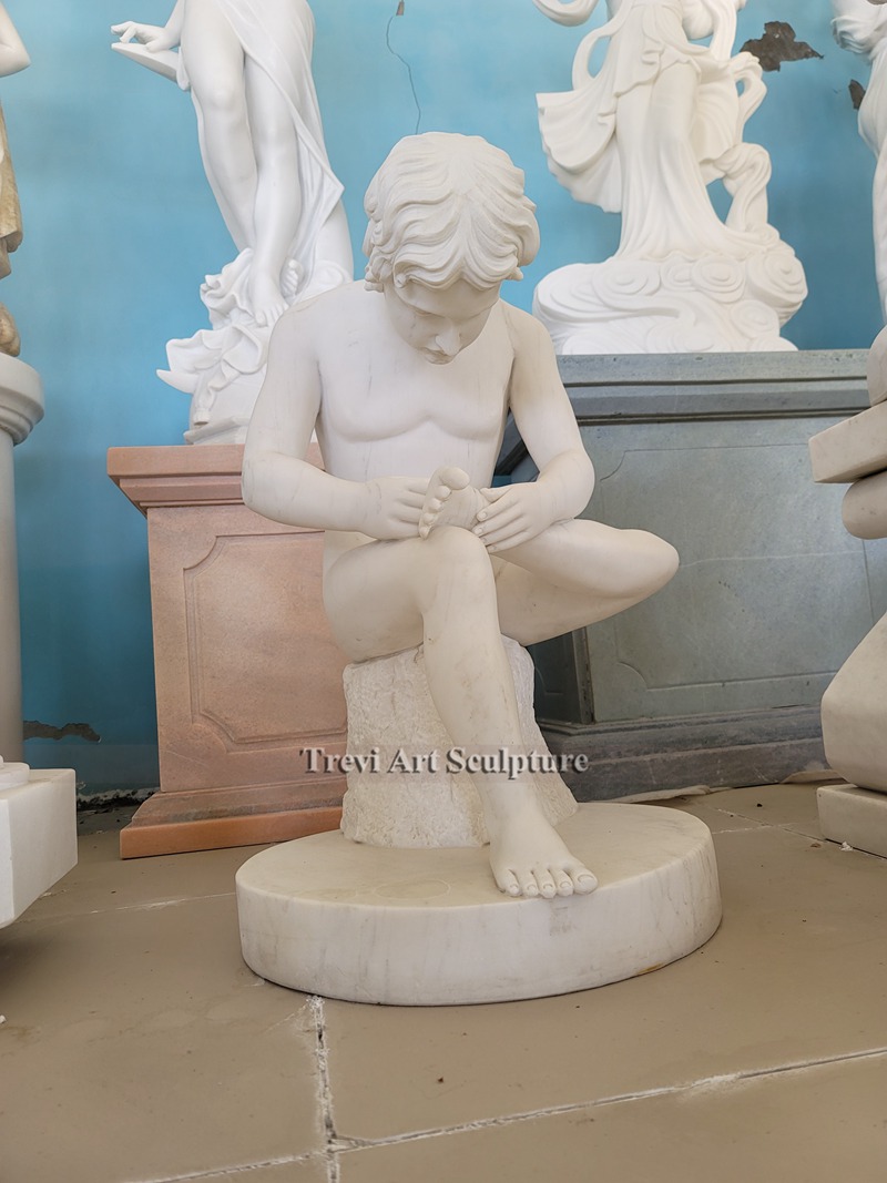 boy with thorn statue for sale