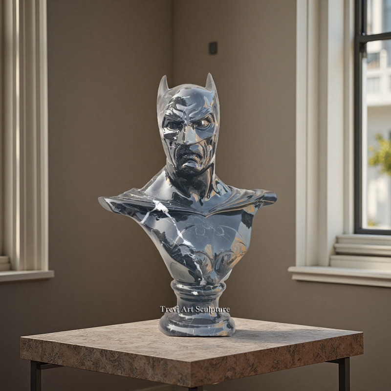marble batman bust home decor