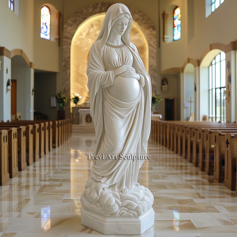 pregnant mary statue 1