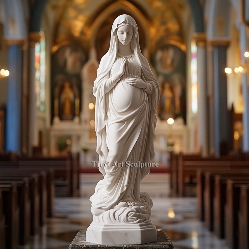 pregnant mary statue