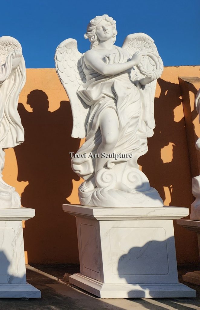 6 feet bernini angel with the crown of thorns