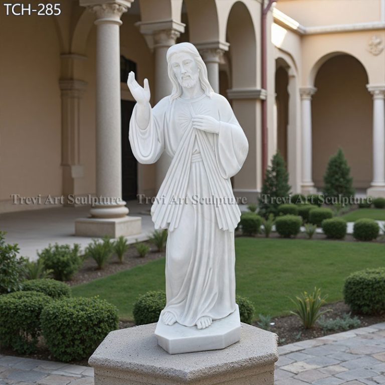 6 feet white divine mercy jesus statue for sale