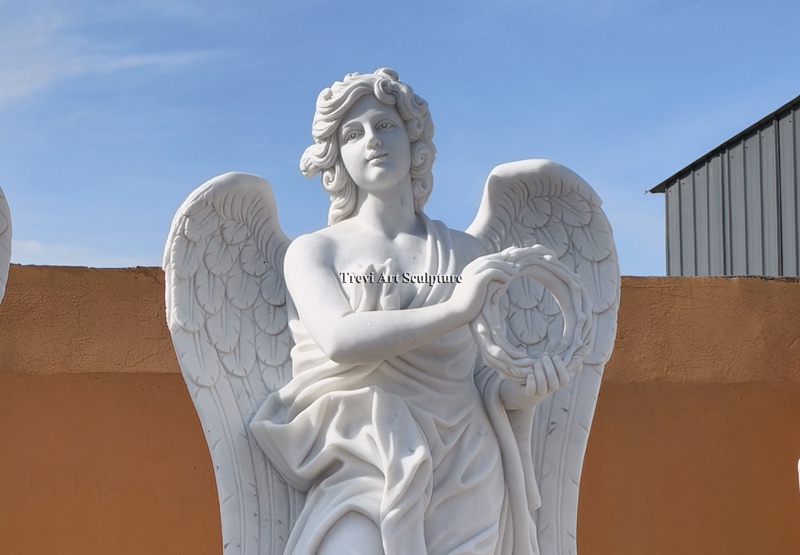 bernini angel with the crown of thorns statue replica detail
