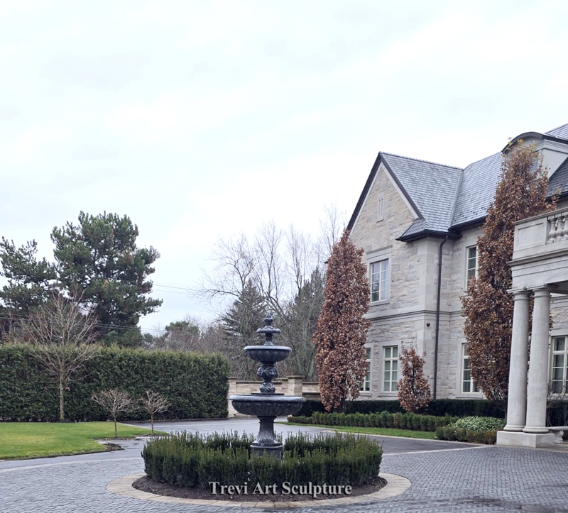 black marble fountain