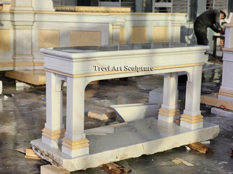 custom marble church table