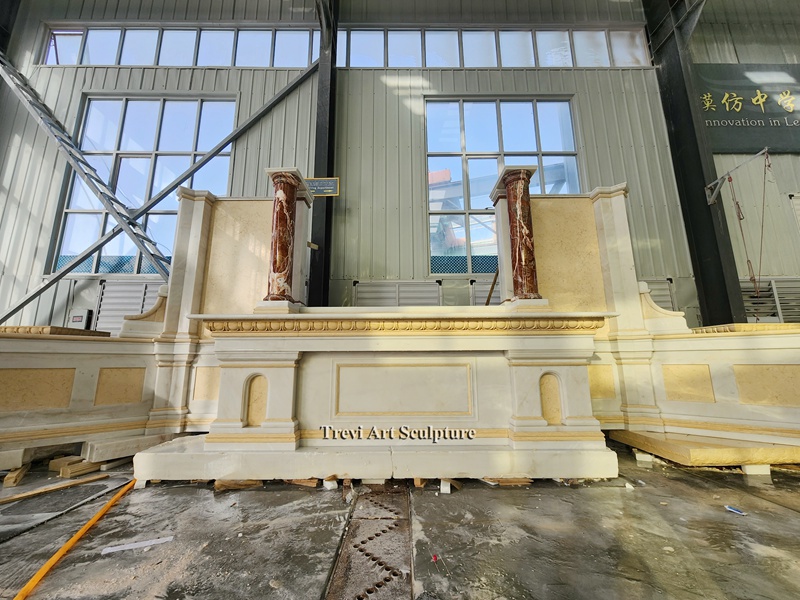 custom marble shrine for church