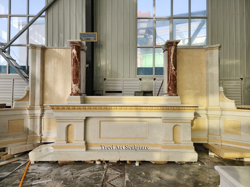 custom marble church shrine