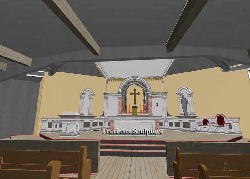 drawings of the entire church project