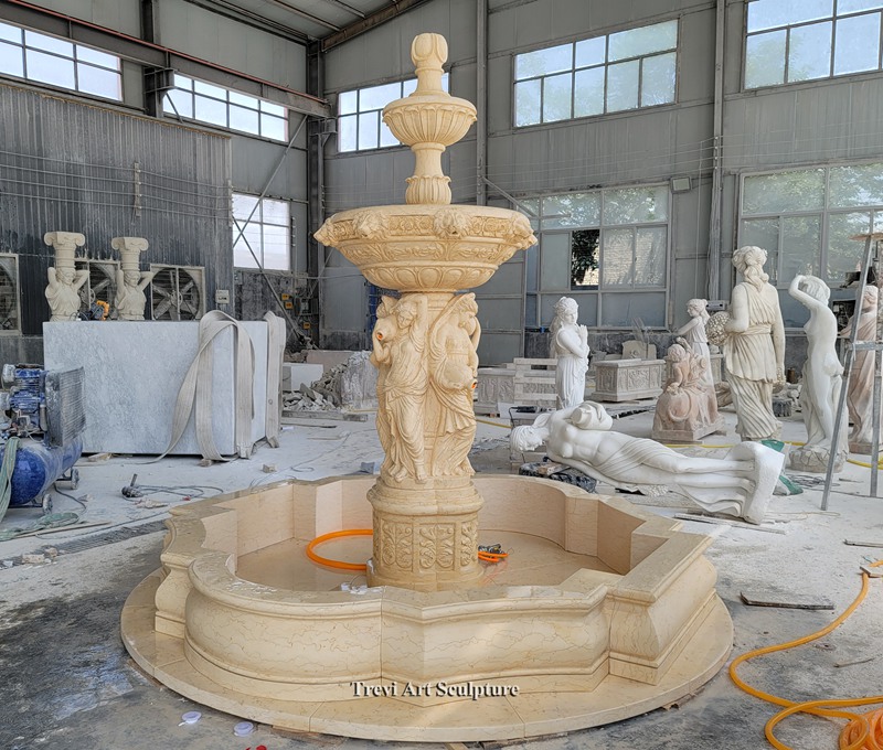 female figure fountain
