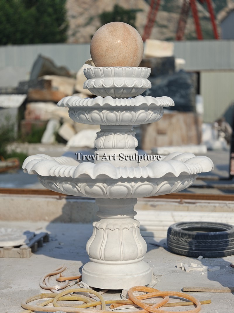 fountain with spinning ball