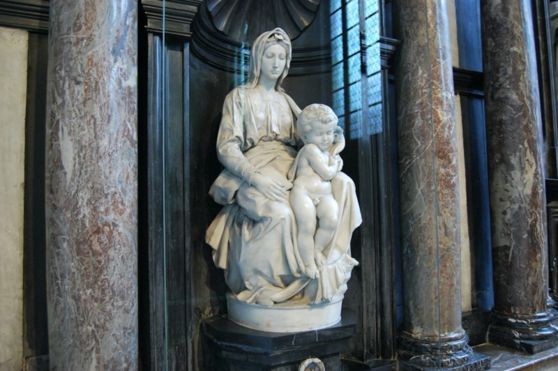 madonna and child by michelangelo
