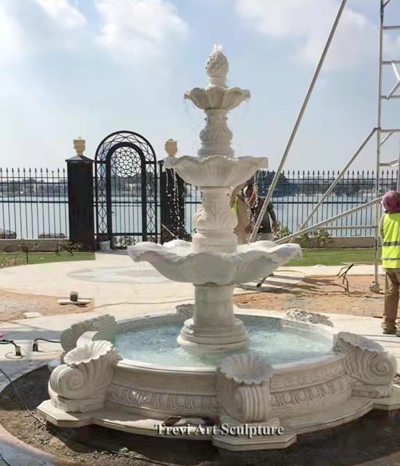 ocean wave tiered fountain feedback