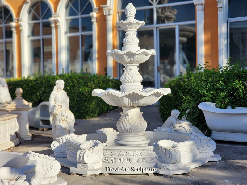 ocean wave tiered fountain