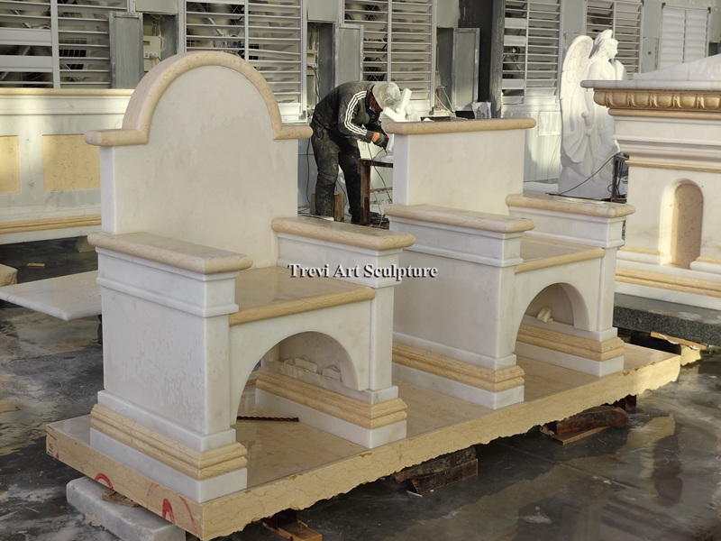 church marble chairs