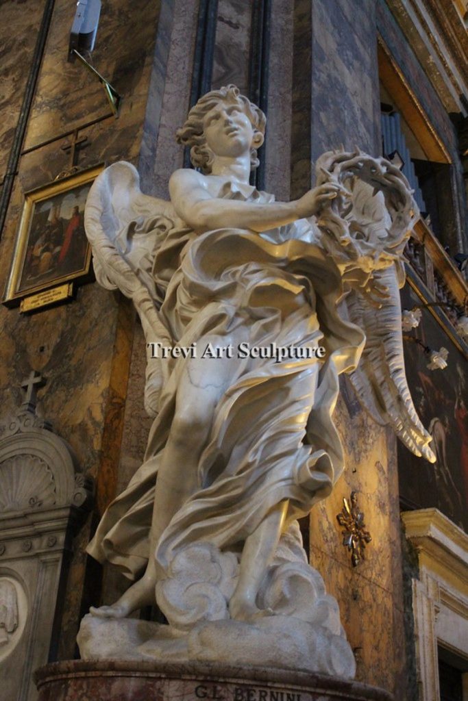 famous bernini angel with the crown of thorns