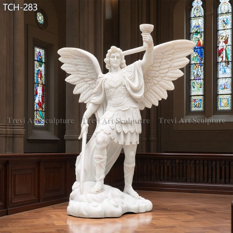 large st michael statue